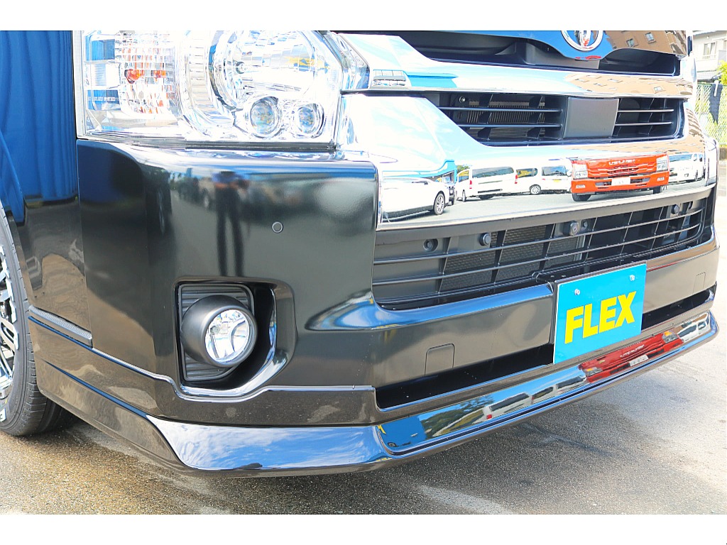 ＦＬＥＸ　フロントスポイラー　純正バンパーとの調和を図ってボリュームアップしました♪