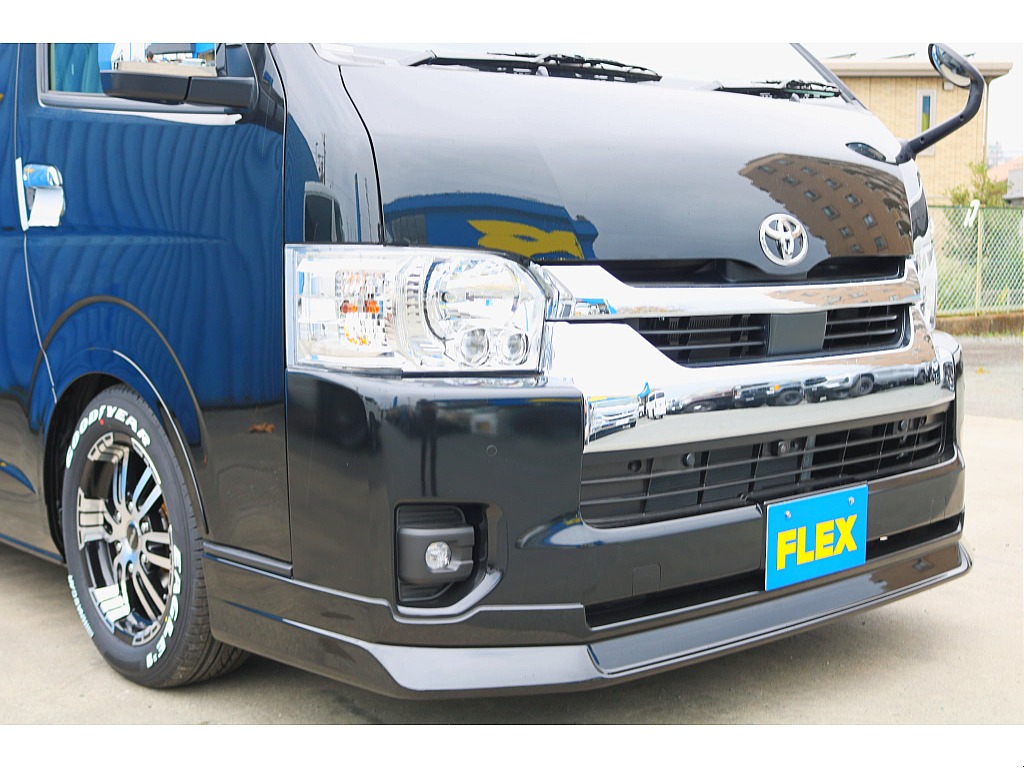 ＦＬＥＸ　フロントスポイラー　純正バンパーとの調和を図ってボリュームアップしました♪