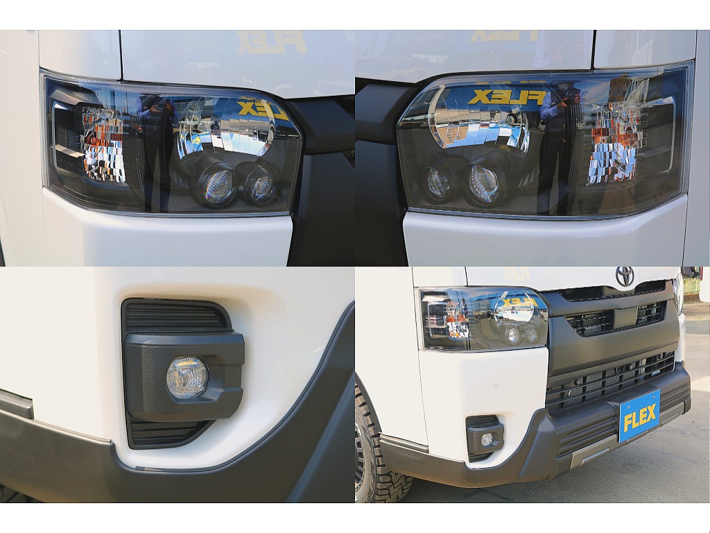 純正のLEDヘッドライト内部を艶消しブラックで塗装♪オフロードな仕上がりに！