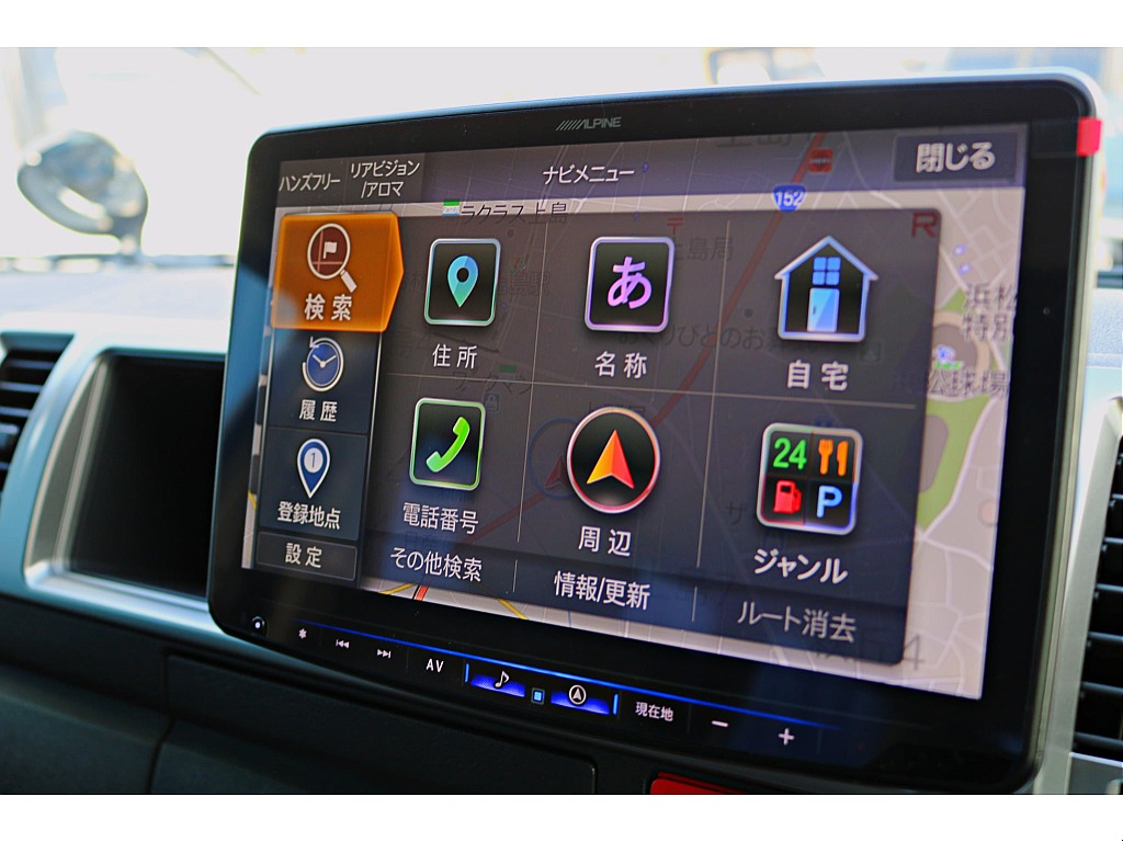 アルパインBIG-X11インチ♪CD/DVDも使用可能！パノラミックビューモニター接続済！