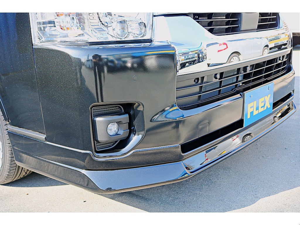 ＦＬＥＸ　フロントスポイラー　純正バンパーとの調和を図ってボリュームアップしました♪