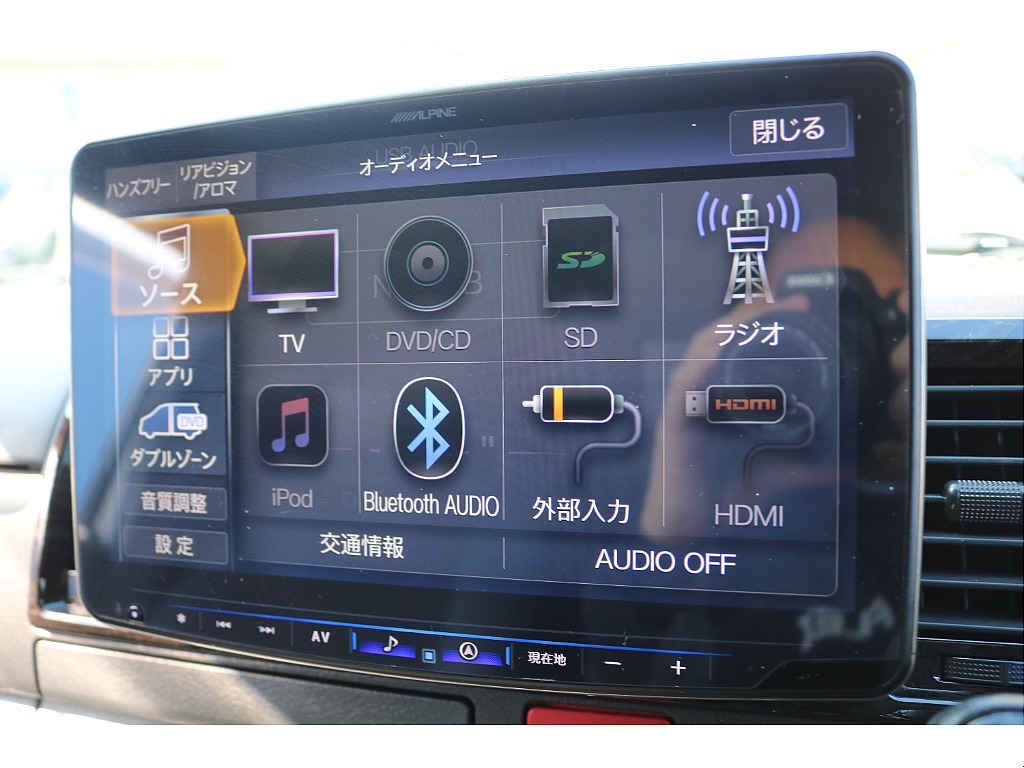 アルパインBIGXナビ　11インチ付♪ フルメディアタイプでCD/DVDも再生可能♪