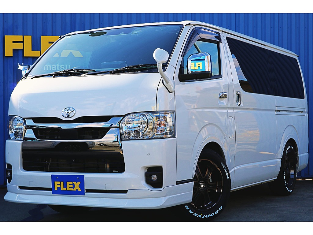 トヨタ&nbsp;ハイエースバン&nbsp;5D2.0スーパーGLダークプライムⅡロング&nbsp;FLEX内外装カスタム&nbsp;静岡県