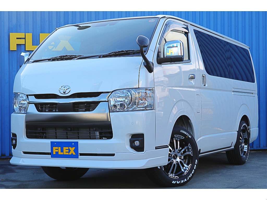 トヨタ&nbsp;ハイエースバン&nbsp;5D2.8DTスーパーGLダークプライムS L 4WD&nbsp;FLEXオリジナルカスタム&nbsp;静岡県