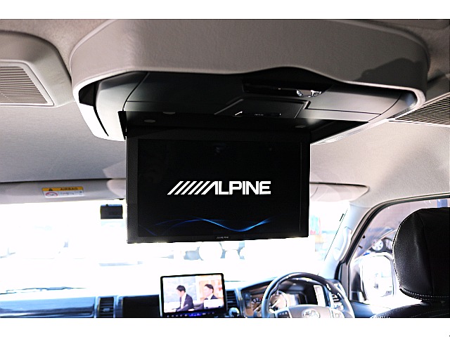 アルパイン製　フリップダウンモニター12.8インチ♪ フロントナビでダブルゾーンも