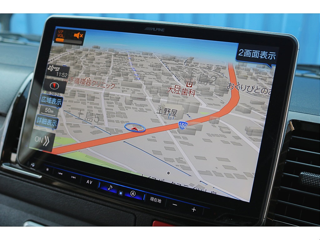 アルパインＢＩＧ－ＤＡ１１インチ　パノラミックビューモニター投影　ビルトインＥＴＣ完備♪