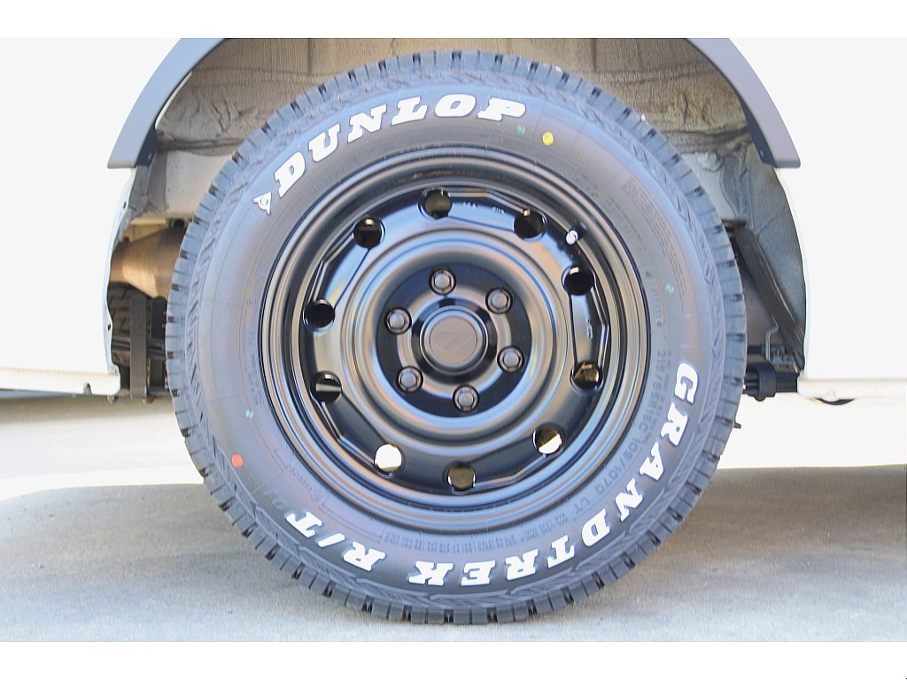 FLEXpawホイール　×　DUNLOPグラントレックホワイトレタータイヤ♪