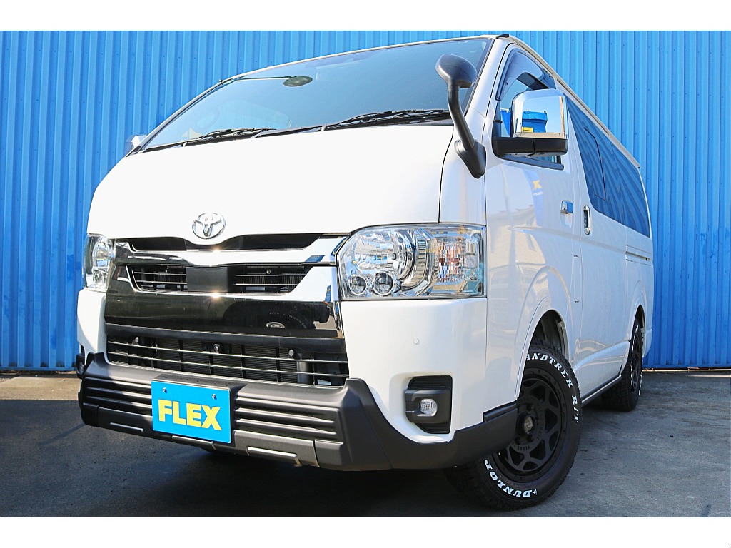 R5年式ハイエースバン　ディーゼル4WD　ダークプライムⅡ　FLEXオフロードカスタム＆フローリング施工♪