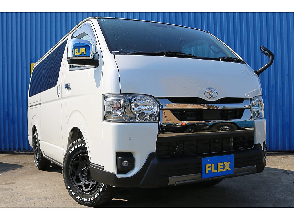 R5年式ハイエースバン　ディーゼル4WD　ダークプライムⅡ　FLEXオフロードカスタム＆フローリング施工♪