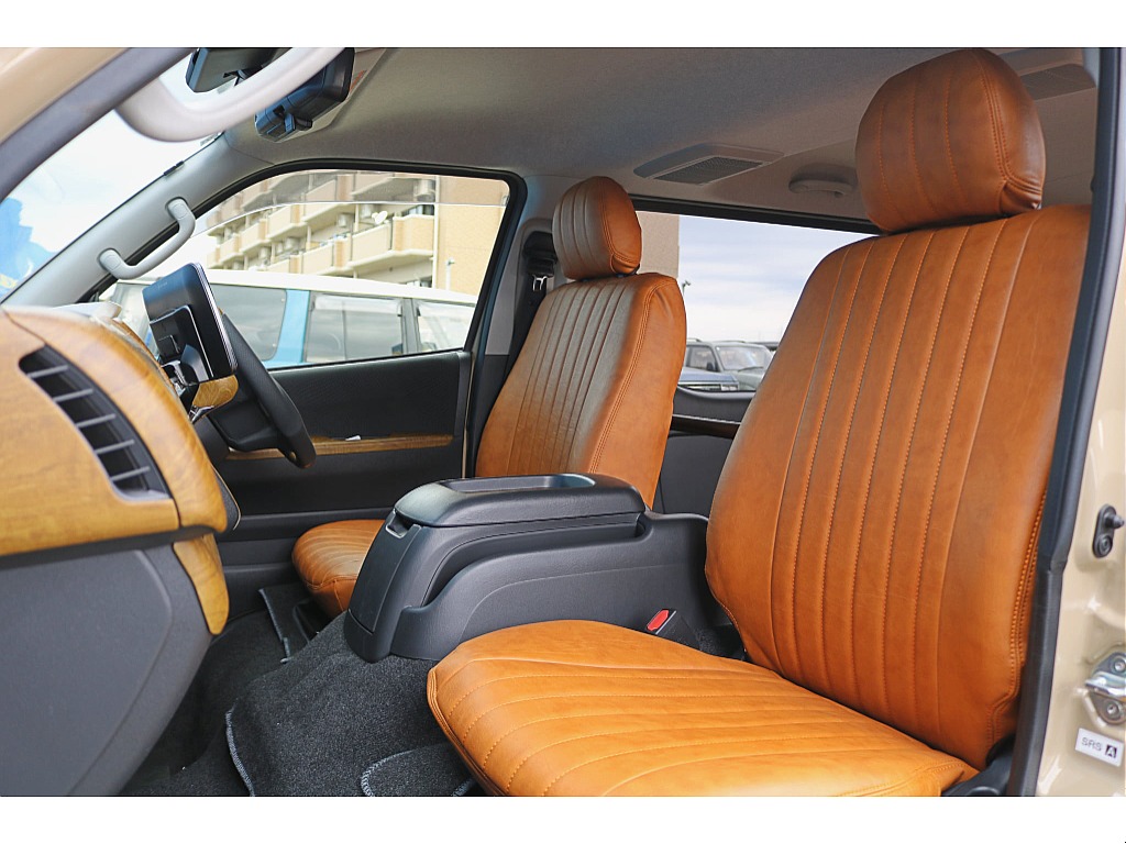 FLEXオリジナルシートカバークラシックレザーキャメル♪