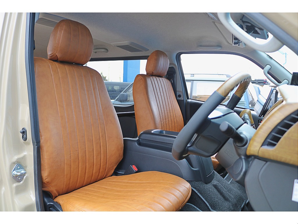 FLEXオリジナルシートカバークラシックレザーキャメル♪