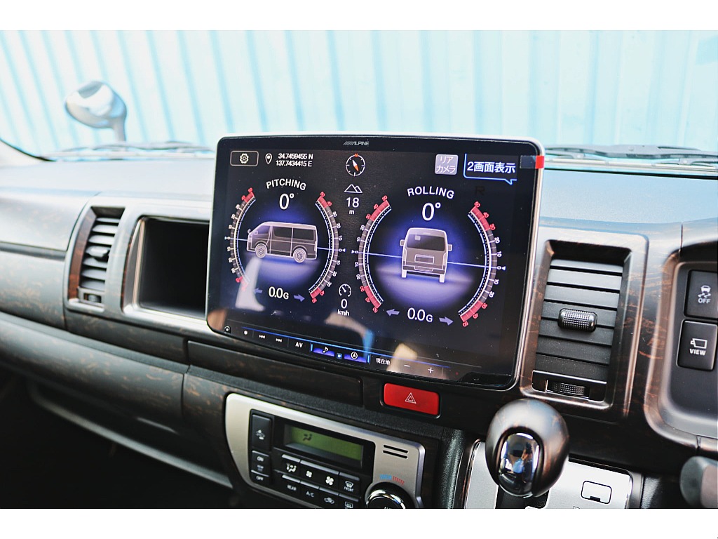 アルパインＢＩＧ－X１１インチナビ♪　パノラミックビューモニター投影　傾斜器使用可能♪　ビルトインＥＴＣ完備♪