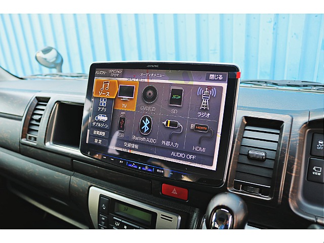 アルパインＢＩＧ－X１１インチナビ♪　パノラミックビューモニター投影　傾斜器使用可能♪　ビルトインＥＴＣ完備♪