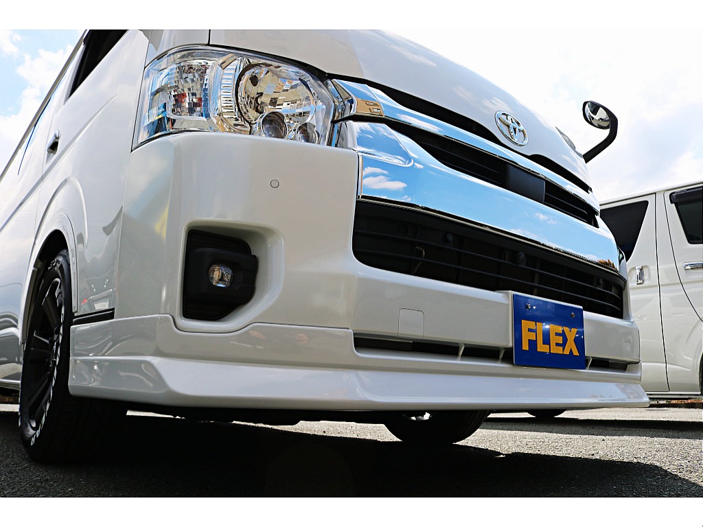 ＦＬＥＸ　フロントスポイラー　純正バンパーとの調和を図ってボリュームアップしました♪