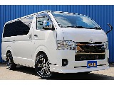 R8年式ハイエースバン　ダークプライムⅡガソリン2WD　FLEXオリジナルカスタム＆大画面ナビ♪