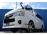 R8年式ハイエースバン　ダークプライムⅡガソリン2WD　FLEXオリジナルカスタム＆大画面ナビ♪