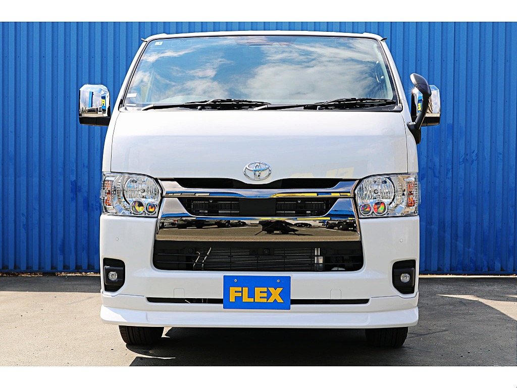 R8年式ハイエースバン　ダークプライムⅡガソリン2WD　FLEXオリジナルカスタム＆大画面ナビ♪