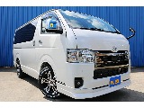 R8年式ハイエースバン　ダークプライムⅡガソリン2WD　FLEXオリジナルカスタム＆大画面ナビ♪