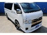 R8年式ハイエースバン　ダークプライムⅡガソリン2WD　FLEXオリジナルカスタム＆大画面ナビ♪