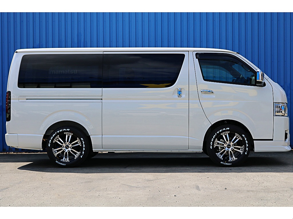 R8年式ハイエースバン　ダークプライムⅡガソリン2WD　FLEXオリジナルカスタム＆大画面ナビ♪