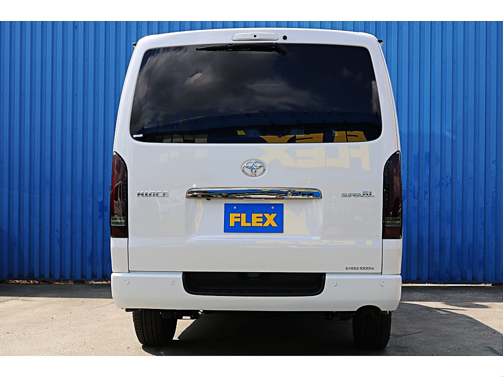 R8年式ハイエースバン　ダークプライムⅡガソリン2WD　FLEXオリジナルカスタム＆大画面ナビ♪