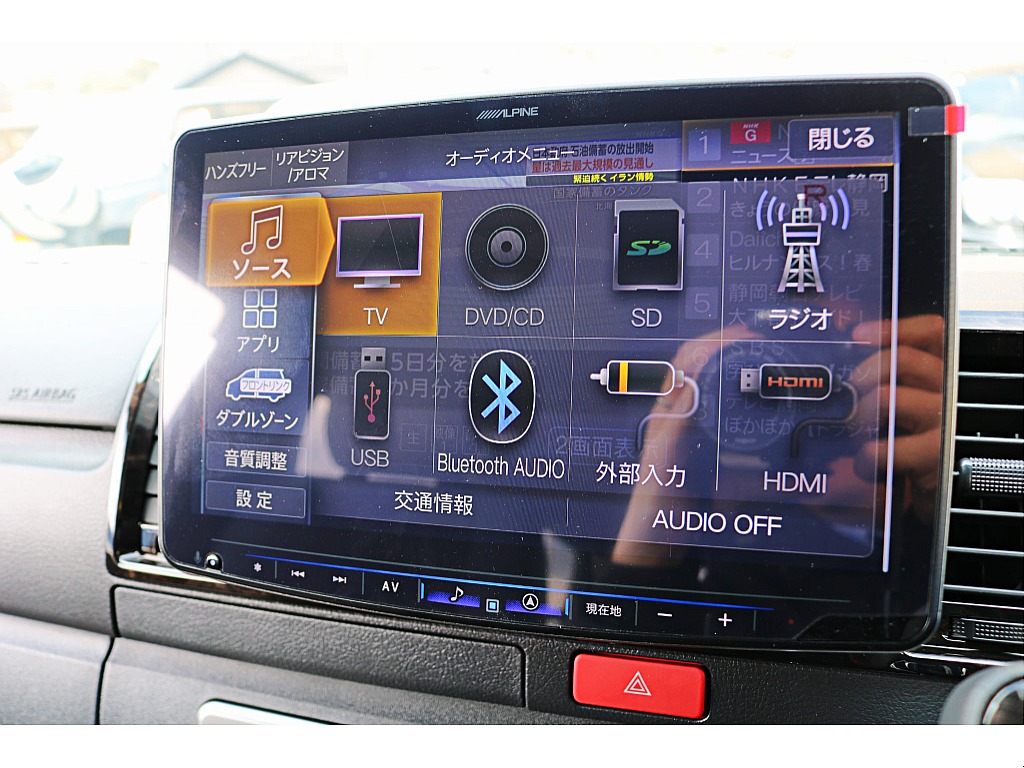 アルパインＢＩＧ－X１１インチナビ♪　パノラミックビューモニター投影　ビルトインＥＴＣ完備♪