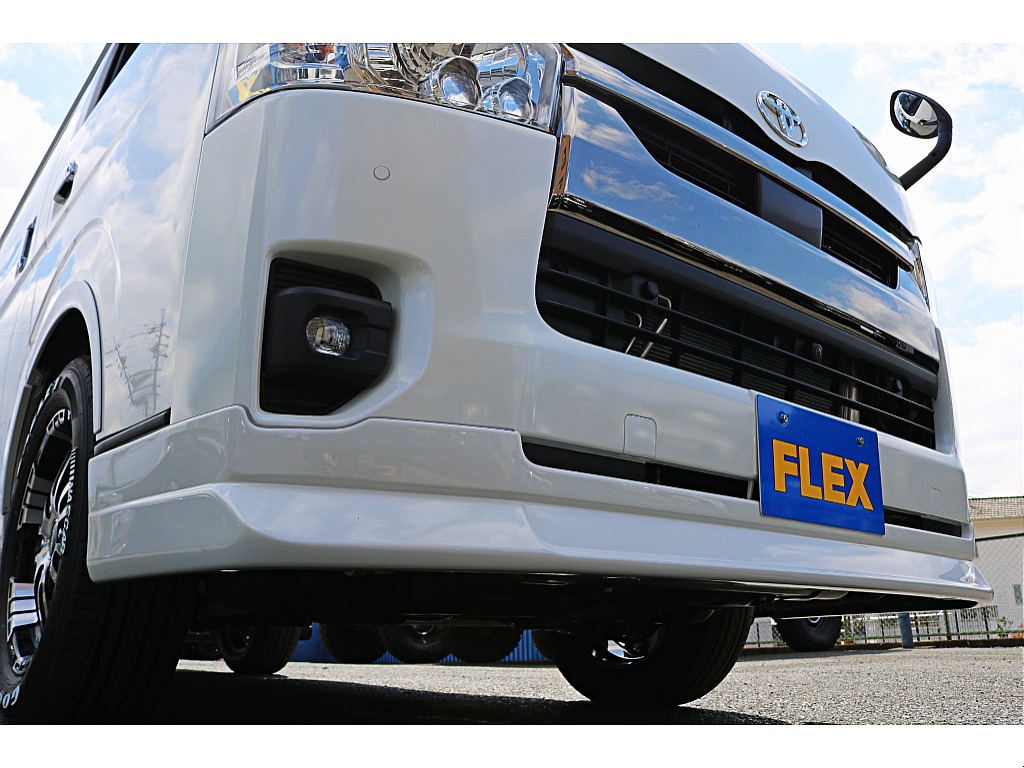 ＦＬＥＸ　フロントスポイラー　純正バンパーとの調和を図ってボリュームアップしました♪