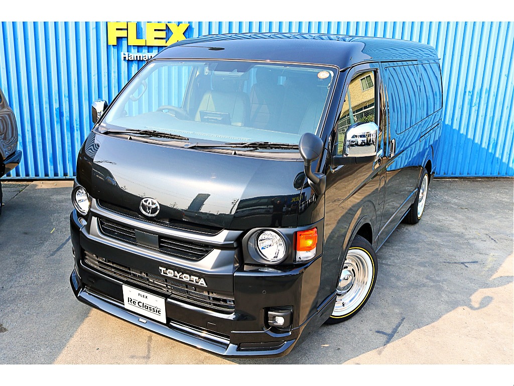 R7年式ハイエースワゴンGL　FLEXオリジナルカスタム　ReClassic施工　DEANクロスカントリーホイール＆オーレンカウンタータイヤ　10人乗り　モデリスタスポイラー