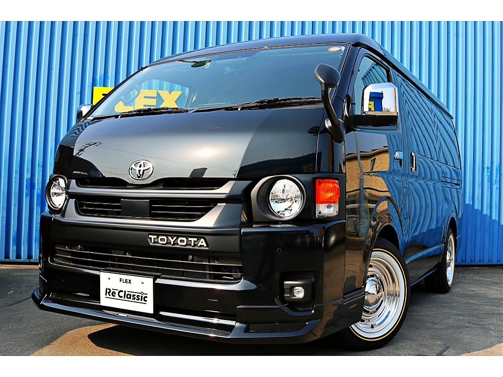 R7年式ハイエースワゴンGL　FLEXオリジナルカスタム　ReClassic施工　DEANクロスカントリーホイール＆オーレンカウンタータイヤ　10人乗り　モデリスタスポイラー