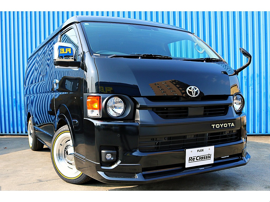 R7年式ハイエースワゴンGL　FLEXオリジナルカスタム　ReClassic施工　DEANクロスカントリーホイール＆オーレンカウンタータイヤ　10人乗り　モデリスタスポイラー