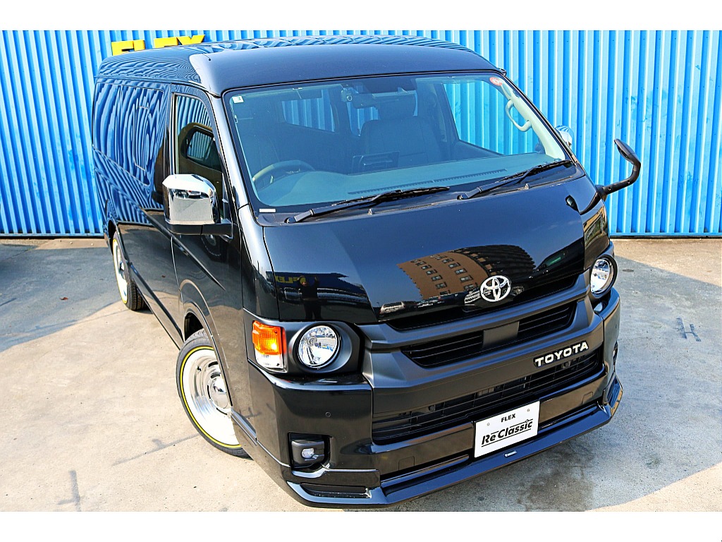 R7年式ハイエースワゴンGL　FLEXオリジナルカスタム　ReClassic施工　DEANクロスカントリーホイール＆オーレンカウンタータイヤ　10人乗り　モデリスタスポイラー