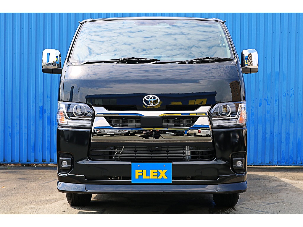 新車ハイエースバン　ダークプライムⅡ　ガソリン2WD　待望入庫♪FLEXカスタム多数♪