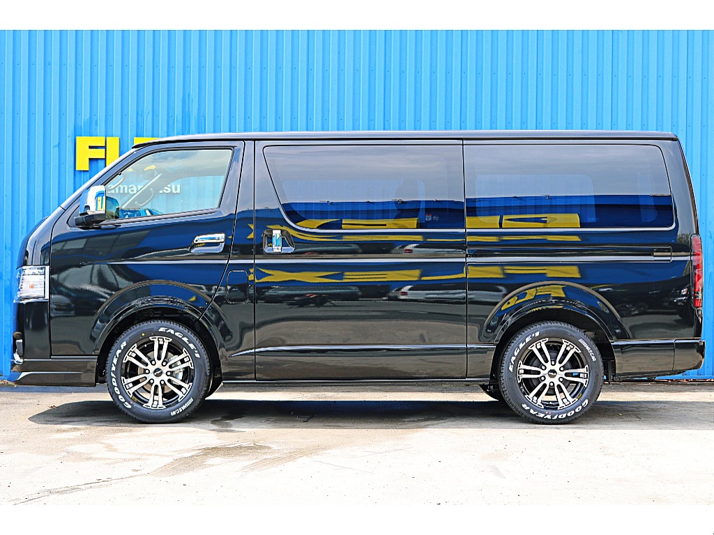 新車ハイエースバン　ダークプライムⅡ　ガソリン2WD　待望入庫♪FLEXカスタム多数♪
