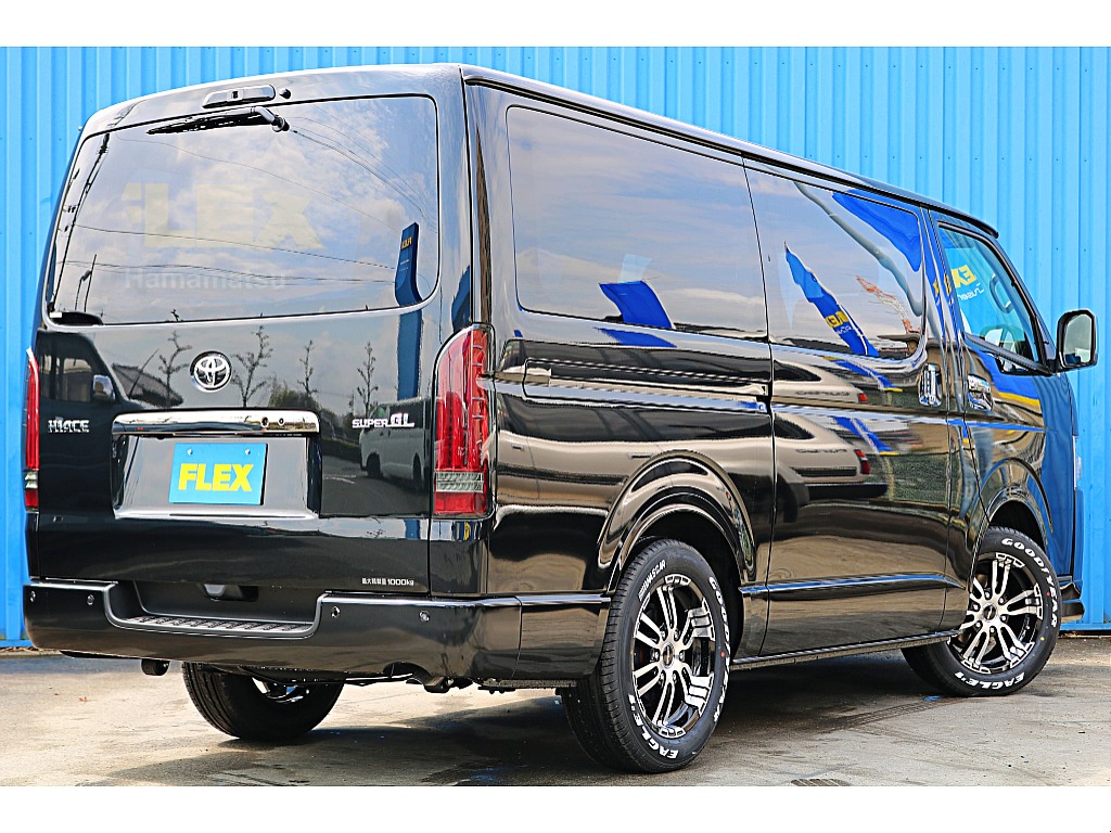 新車ハイエースバン　ダークプライムⅡ　ガソリン2WD　待望入庫♪FLEXカスタム多数♪