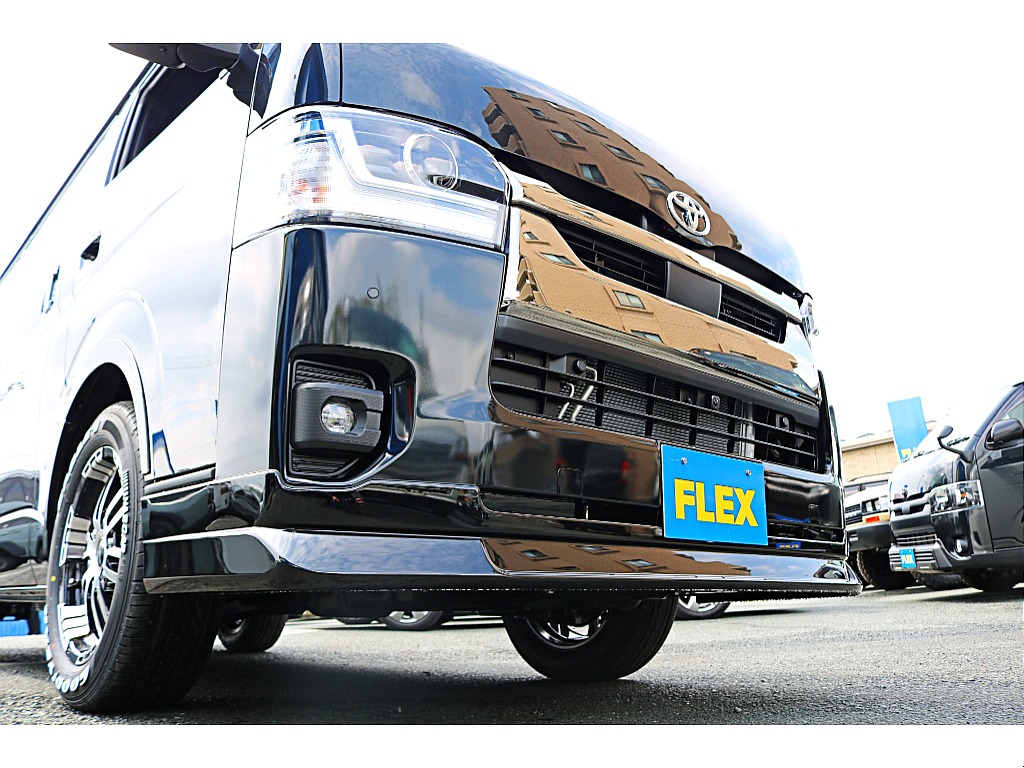 ＦＬＥＸ　フロントスポイラー　純正バンパーとの調和を図ってボリュームアップしました♪