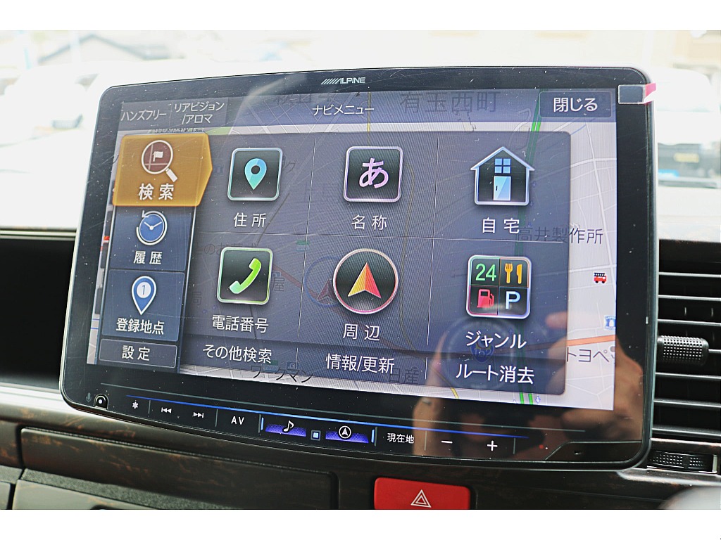 アルパインＢＩＧ－X１１インチナビ♪　パノラミックビューモニター投影♪