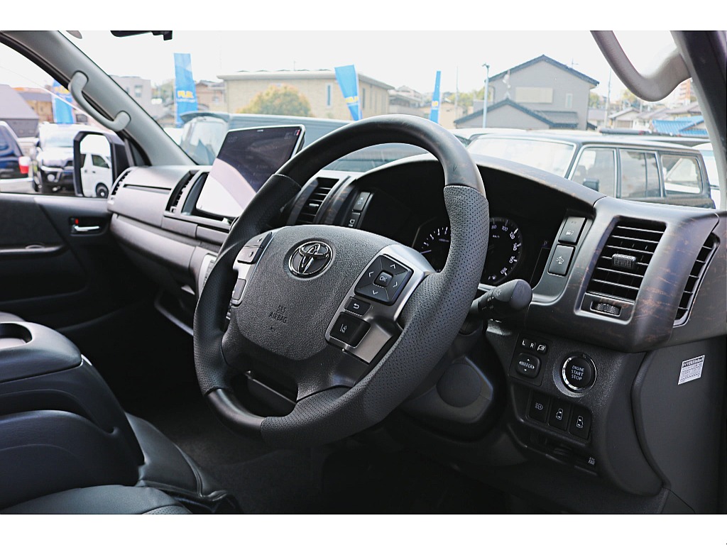 ＦＬＥＸ　艶消しマホガニー黒木目インテリア３点セット　ナビパネル　シフトノブ　ステアリング　インパネ周りをシックに統一します♪