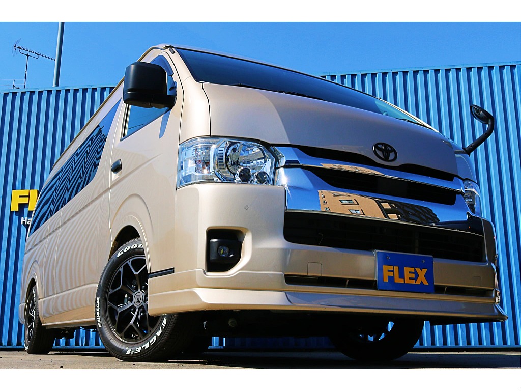 R6年式　ハイエースバン　DX　スーパーロング　ディーゼルターボ4WD　ダークプライムシート＆フローリングカスタム♪