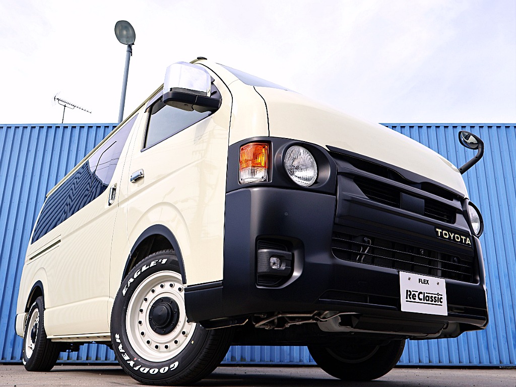 【R5年式】ハイエースバン　S-GLガソリン2WD 特設カラー　ライトイエロー　FLEX ReClassicカスタム 内装架装Ver4　ブラウン＆ノットレコードカスタム