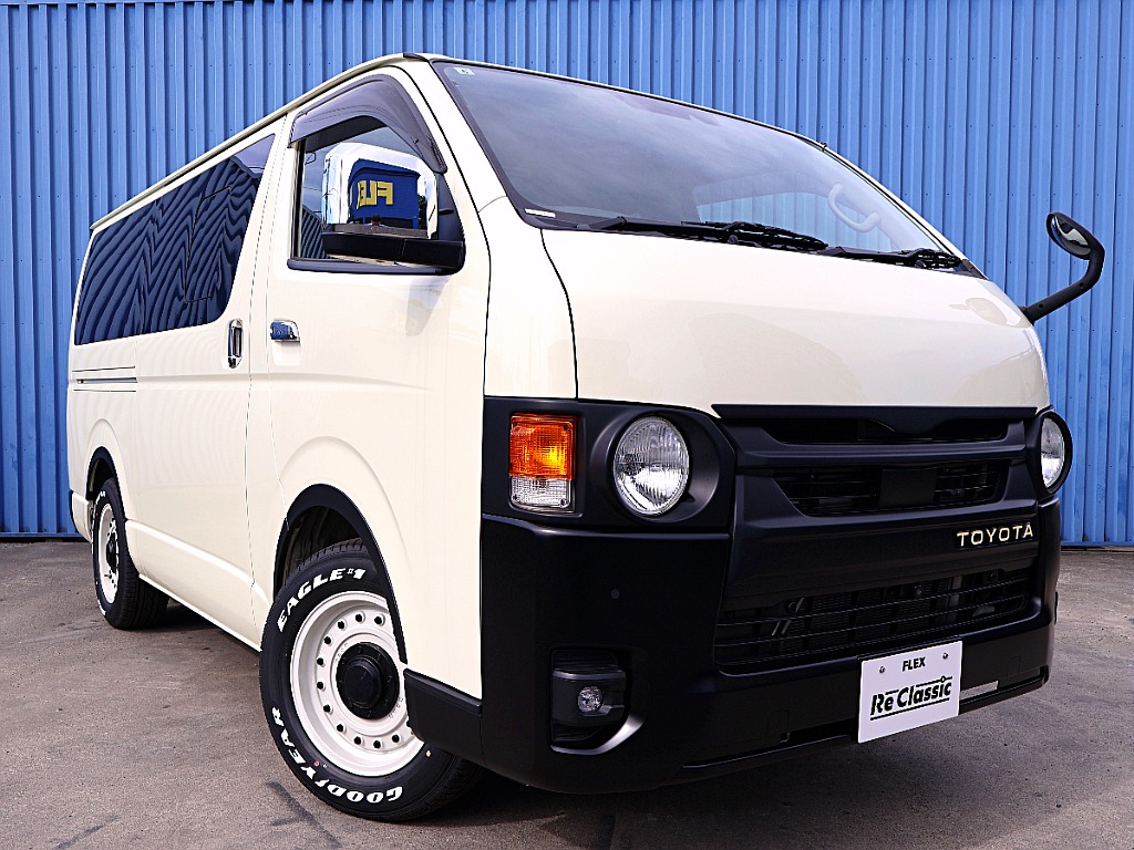 【R5年式】ハイエースバン　S-GLガソリン2WD 特設カラー　ライトイエロー　FLEX ReClassicカスタム 内装架装Ver4　ブラウン＆ノットレコードカスタム