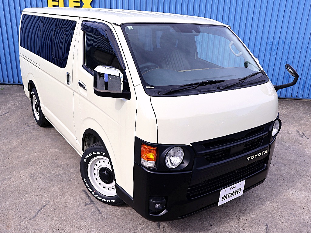【R5年式】ハイエースバン　S-GLガソリン2WD 特設カラー　ライトイエロー　FLEX ReClassicカスタム 内装架装Ver4　ブラウン＆ノットレコードカスタム