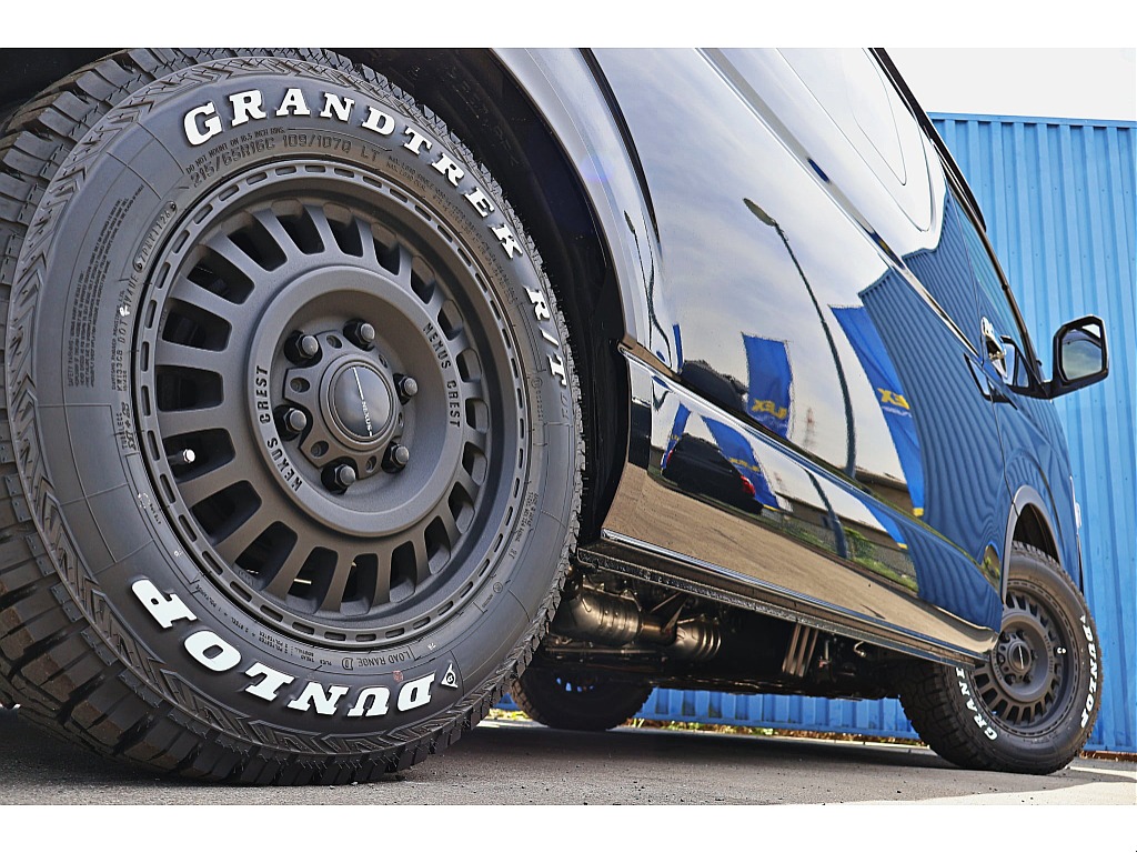 ＦＬＥＸ　ネクサスクレストNC1ホイール　×　DUNLOPグラントレックホワイトレタータイヤ♪