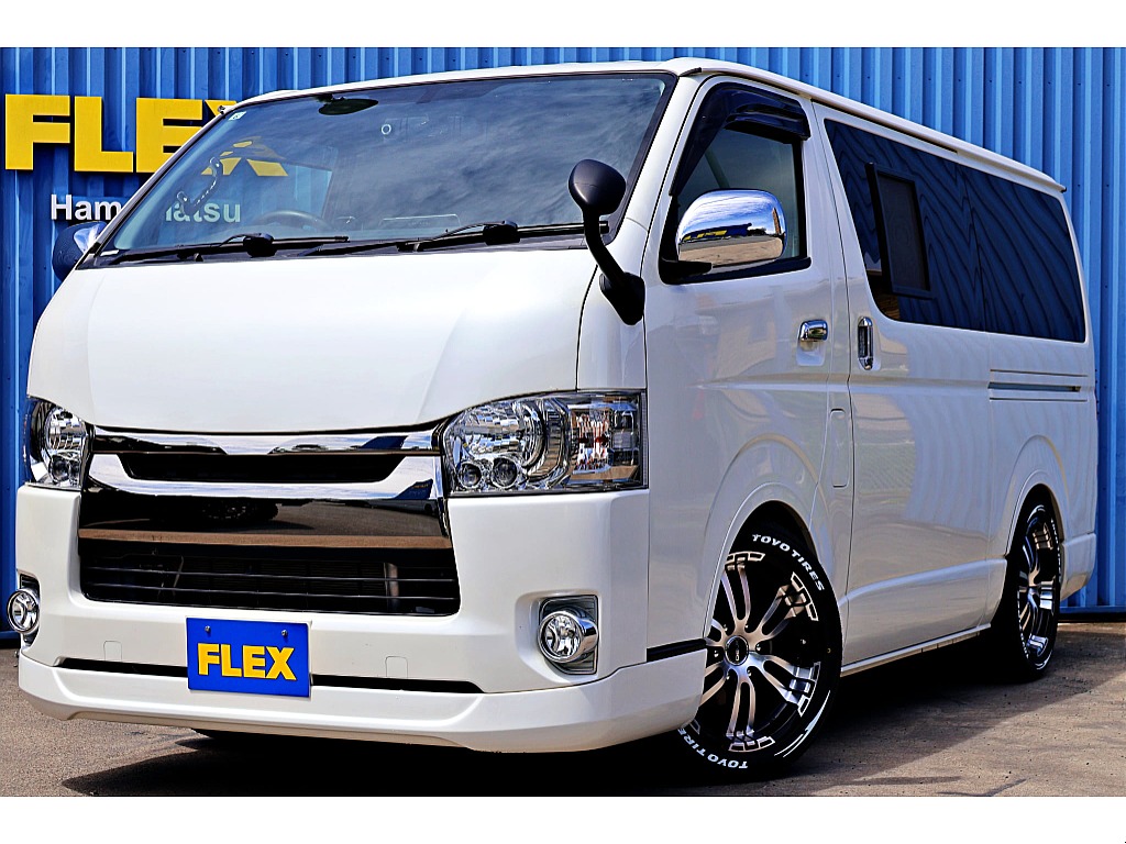 H30年式　ハイエースバン　ディーゼル2WD　2ndシートスライドレールカスタム＆バッドフェイス＆前後モニター♪