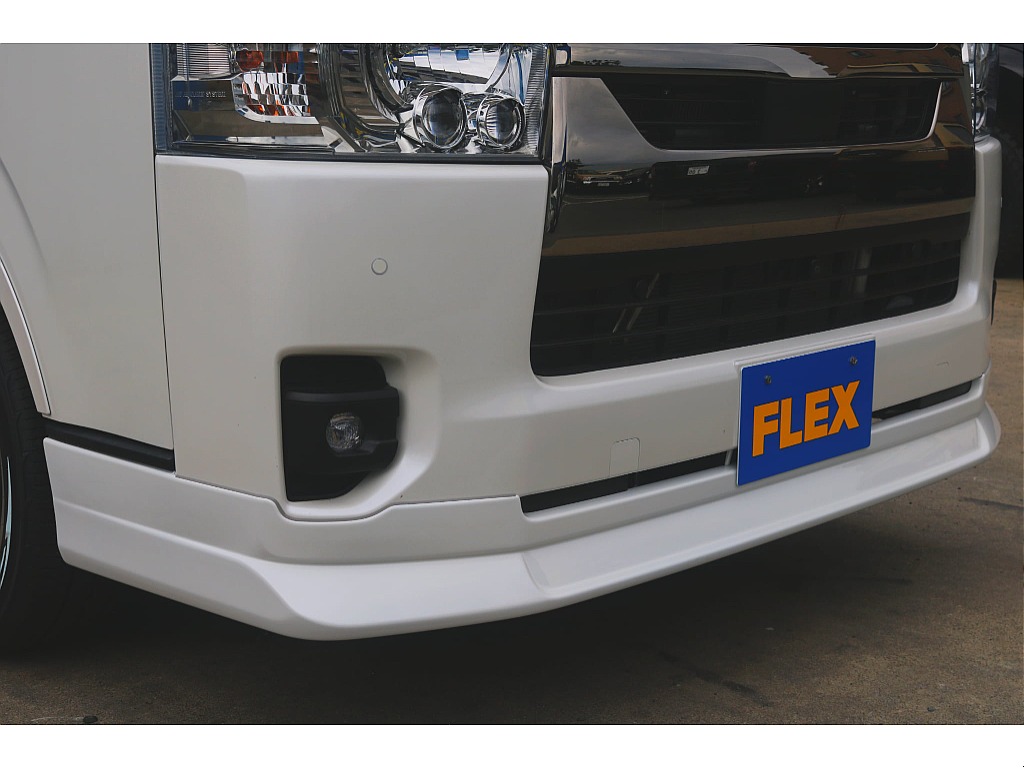 ＦＬＥＸ　フロントスポイラー　純正バンパーとの調和を図ってボリュームアップしたワンランク上のフロントスポイラー♪