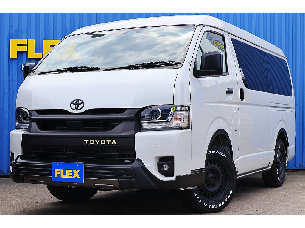 トヨタ&nbsp;ハイエース&nbsp;ワゴン2.7GLロング ミドルルーフ 4WD&nbsp;9型 マットブラックエディション♪&nbsp;静岡県