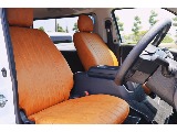 FLEX　オリジナルシートカバー♪　ブラウンレザー調で車内の統一感を図りました♪