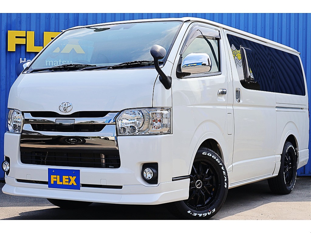R2年式　ハイエースバン　ディーゼル2WDダークプライムⅡ　FLEXオリジナルエアロカスタム入庫しました♪