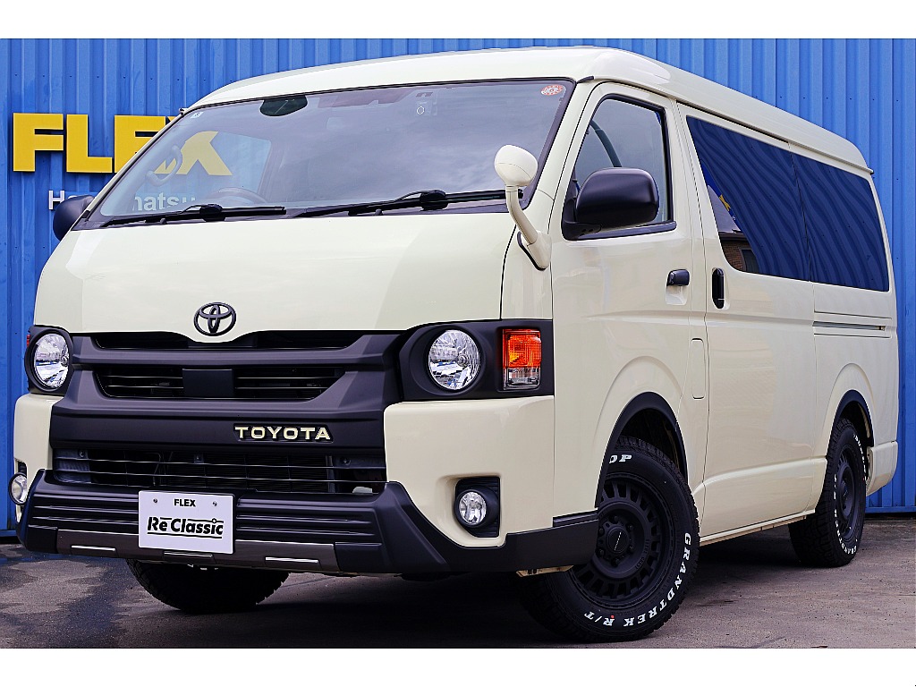 トヨタ&nbsp;ハイエース&nbsp;ワゴン2.7GLロング ミドルルーフ&nbsp;ロングスライドシート♪&nbsp;静岡県