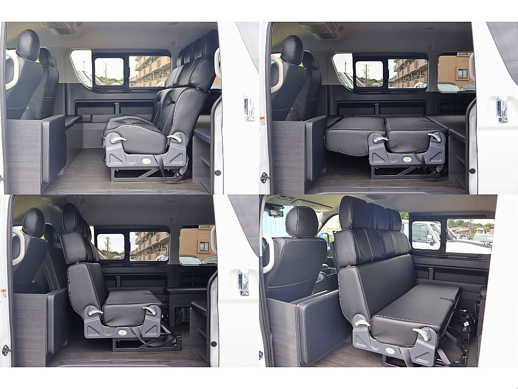 トヨタ&nbsp;ハイエース&nbsp;ワゴン2.7GLロング ミドルルーフ 4WD&nbsp;【FLEX内装架装ネクロス】&nbsp;静岡県の詳細画像&nbsp;その7