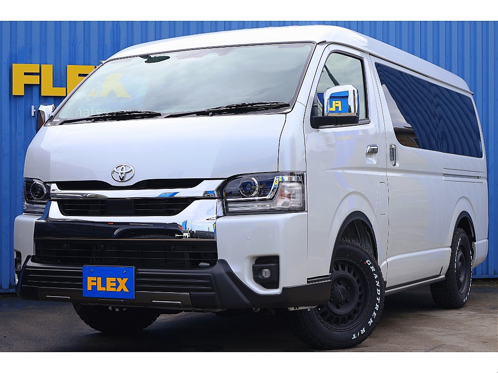 トヨタ&nbsp;ハイエース&nbsp;ワゴン2.7GLロング ミドルルーフ 4WD&nbsp;【FLEX内装架装ネクロス】&nbsp;静岡県